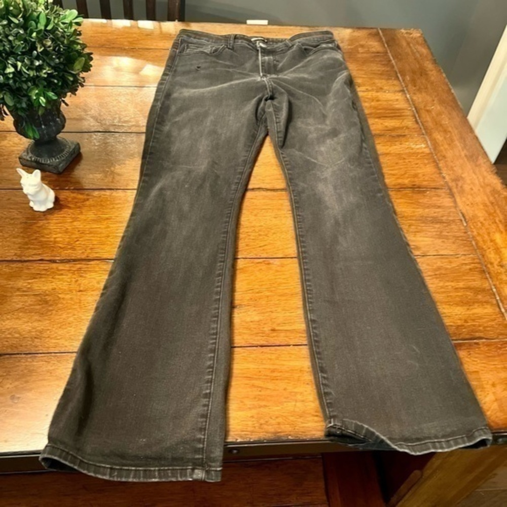 Prosperity Bootcut Jeans Black/Gray Size 30